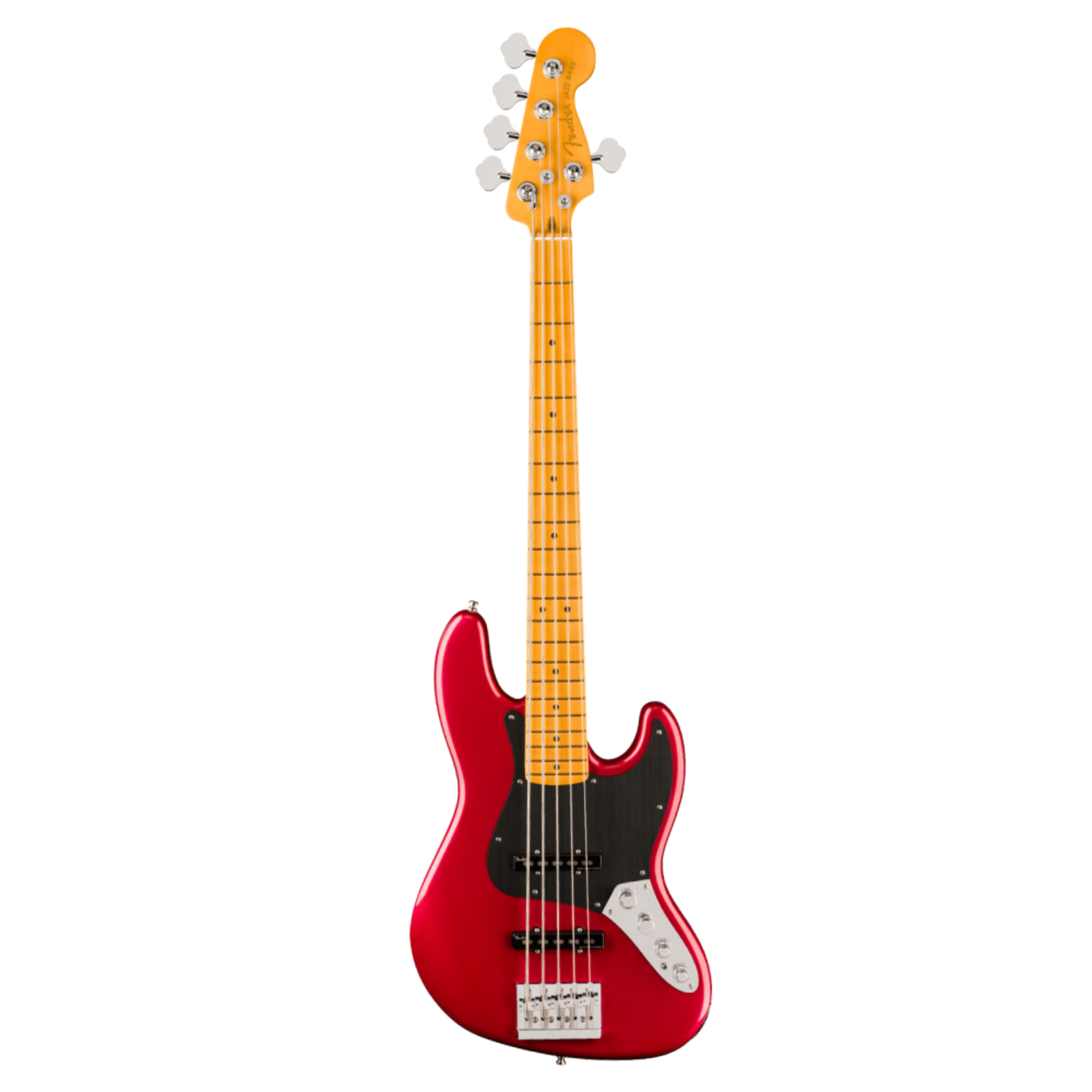 Fender American Ultra II Jazz Bass V Akçaağaç Klavye Sinister Red 5 Telli Bas Gitar